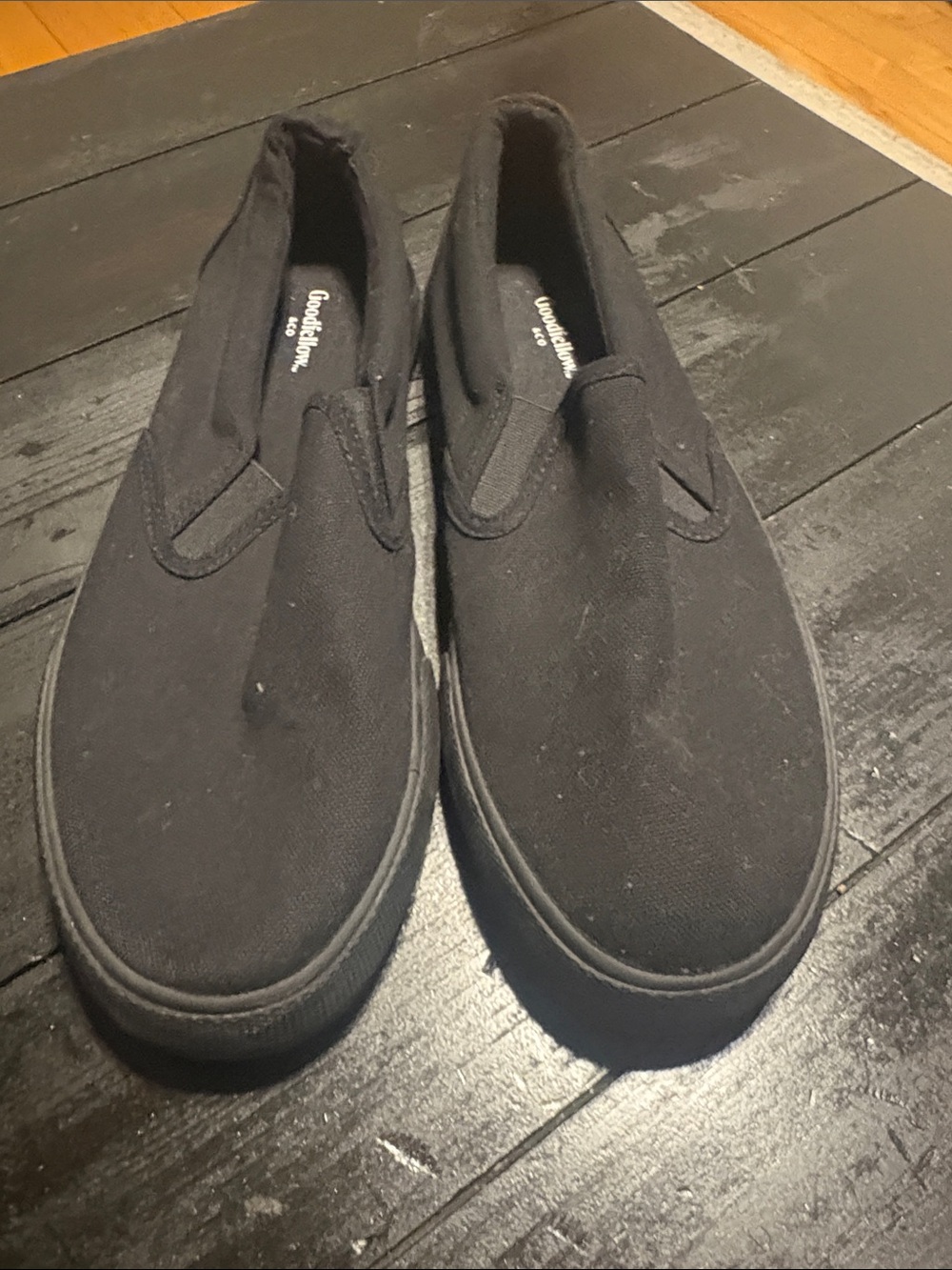 Goodfellow & Co Black Canvas Slip-On Loafers